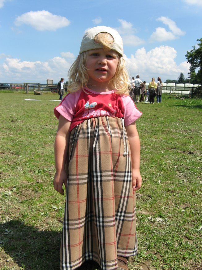 Frieda bei den Highland-Games auf dem Gurten