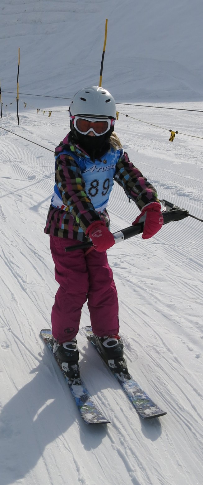Frieda am Skilift