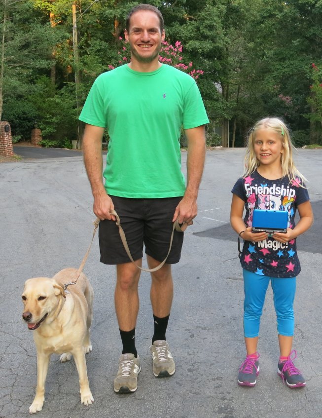 Frieda mit Lilly und Cousin Steven