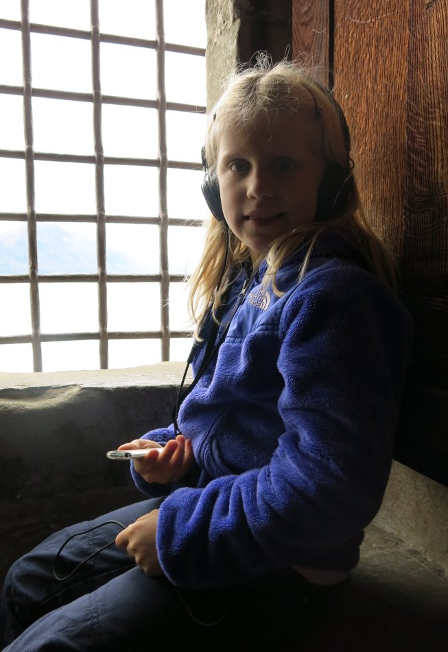 Frieda im Schloss Chillon
