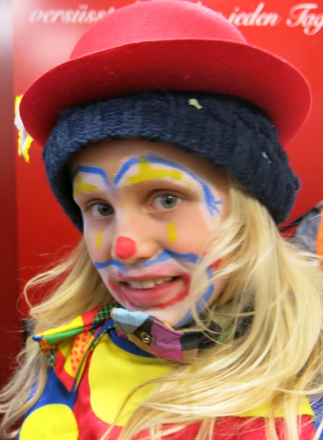 Frieda als Clown